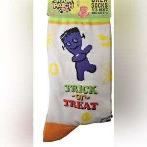 New Funny Sour Patch Candy Trick Or Treat Novelty Character Stretchy Crew Socks